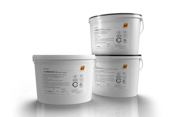 Flammotect-A intumescent fire-retardant cable coating applied to electrical cables for passive fire protection in industrial settings
